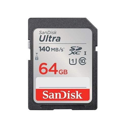 Sandisk 64GB Ultra 140MB/s SDHC/SDXC Class 10 UHS-I SDSDUNB-064G-GN6IN Hafıza Kartı