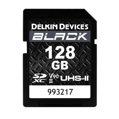 Delkin Devices 128GB Black UHS-II SDXC V90 Hafıza Kartı DSDBV90128