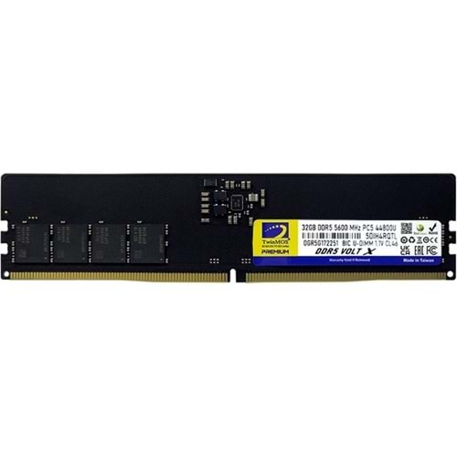 Twinmos TMD532GB5600U46WO 32GB (Tek Parça) DDR5 5600MHz (Soğutuculu) + CL46 PC Bellek