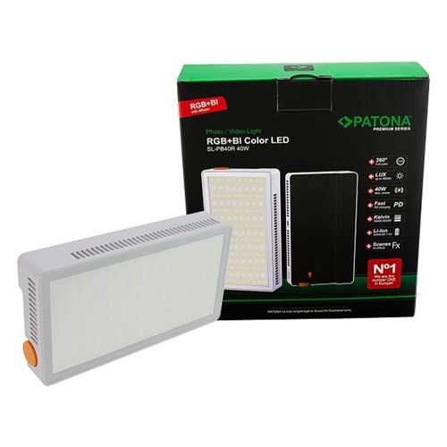 Patona SL-PB40R 4246 40W Premium RGB Led Bataryalı Panel Işık
