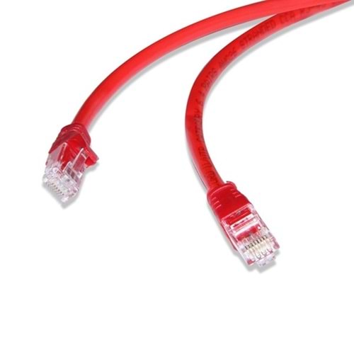 Flaxes FNK-603K Cat6 3M Patch Kablo Kırmızı