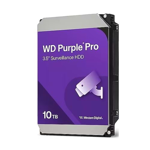 Western Digital WD102PURP PURPLE PRO 3.5 10TB 7200rpm 512MB SATA (3 Yıl Garanti) 7/24 Harddisk