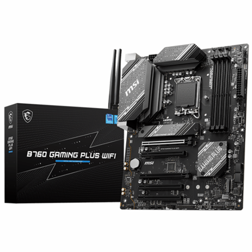 Msi B760 Gaming Plus Wifi DDR5 6800MHZ 2XHDMI 2XDP 2XM.2 USB 3.2 MATX 1700P (12. 13. 14. Nesil İşlemci Uyumlu)