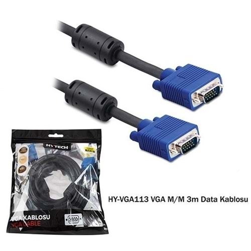 Hytech HY-VGA113 3Mt 15E/15E Monitör Kablosu