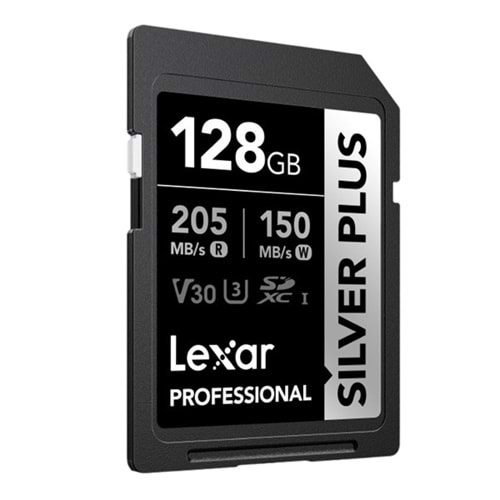 Lexar 128GB Professional Silver Plus Uhs-I U3 V30 Hafıza Kartı (LSDSIPL128G-BNNNG)