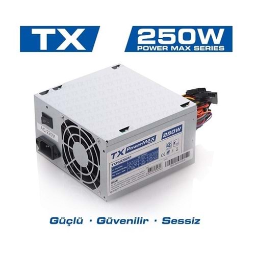 TX TXPSU250S1 250W Gri 20+4pin,2xSATA/2xIDE Power Supply