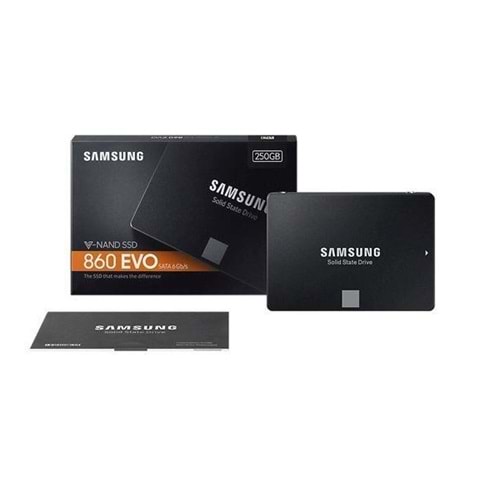 Samsung MZ-76E250BW 860 Evo 2.5 250Gb (550/520Mb/S) Sata (V-Nand) Ssd Disk (7Mm)