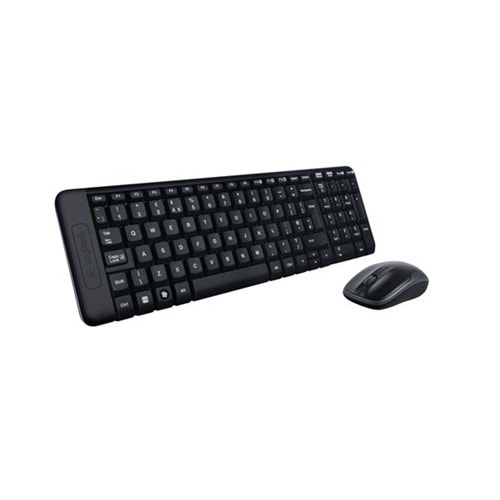 Logitech MK220 Q Türkçe Kablosuz Standart Siyah Klavye+ Mouse