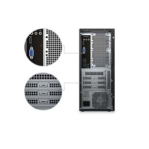 Dell N204VD3670BTO_UBU Vostro 3670Mt İ3-8100 4Gb 1Tb Linux Masaüstü Pc