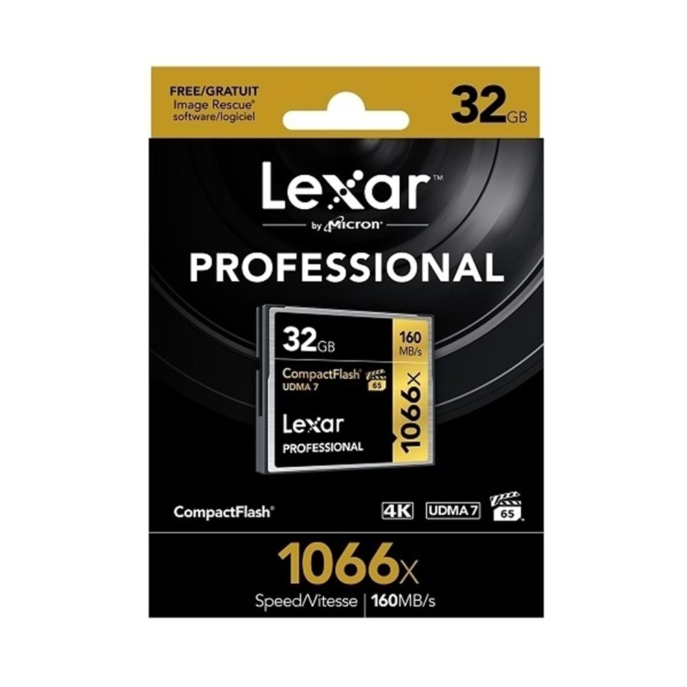 Lexar 32Gb 160Mb/s 1066X 4K UDMA 7 CF Hafıza Kartı