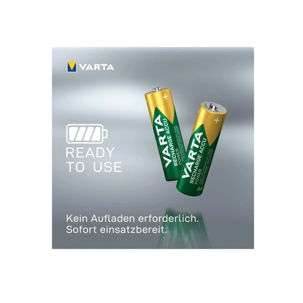 Varta 2700 mAh AA HR6 NiMH 1.2V Şarj Edilebilir Pil (2 Adet)