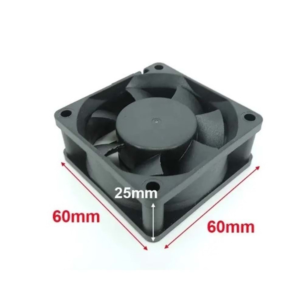 60x60x25 12VDC 0.12A 4500Rpm 2P Fan