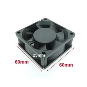 60x60x25 12VDC 0.12A 4500Rpm 2P Fan