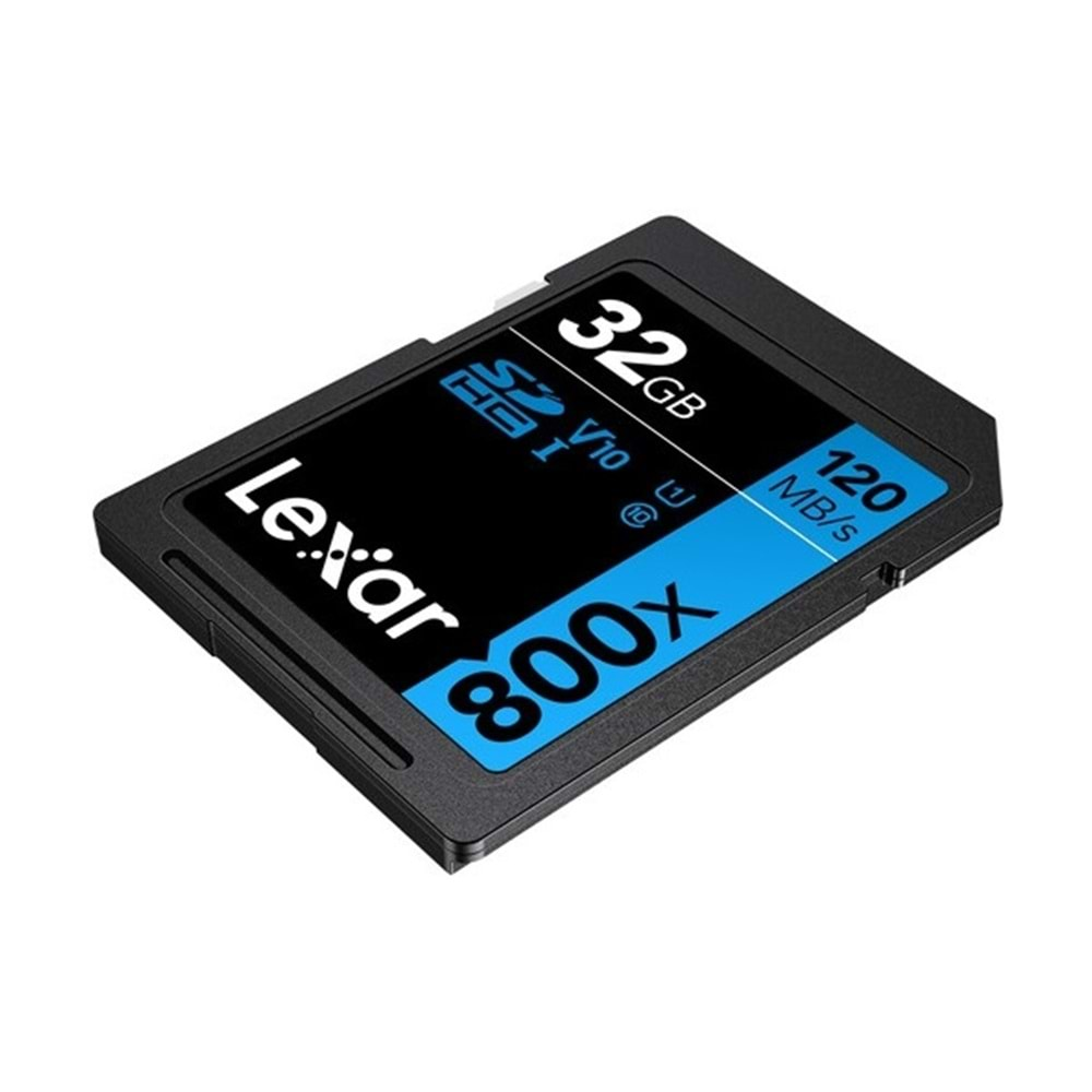 Lexar 32Gb 120Mb/s 800x C10 U1 V10 UHS-1 SD Hafıza Kartı