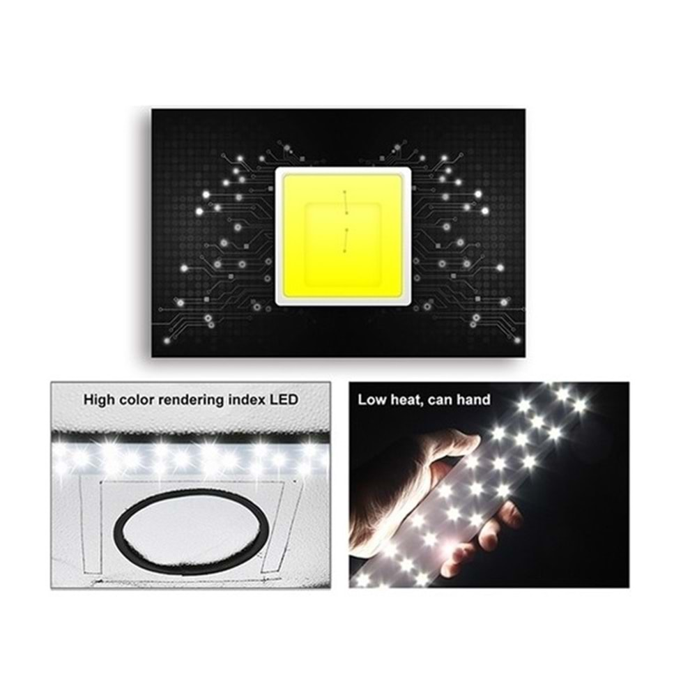 Puluz 40x40cm LED Işıklı Profesyonel Ürün Çekim Çadırı