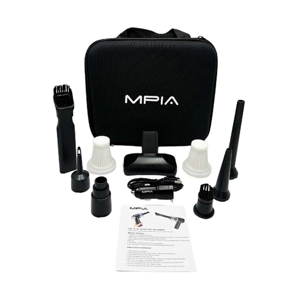 Mpia MCV-05 8 IN 1 Araç İçi Şarjlı 3 Kademeli Süpürge