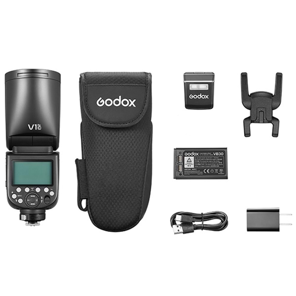 Godox V1Pro Nikon Uyumlu Yuvarlak Kafa Flaş