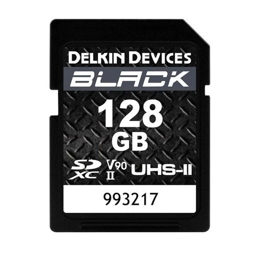 Delkin Devices 128GB Black UHS-II SDXC V90 Hafıza Kartı DSDBV90128