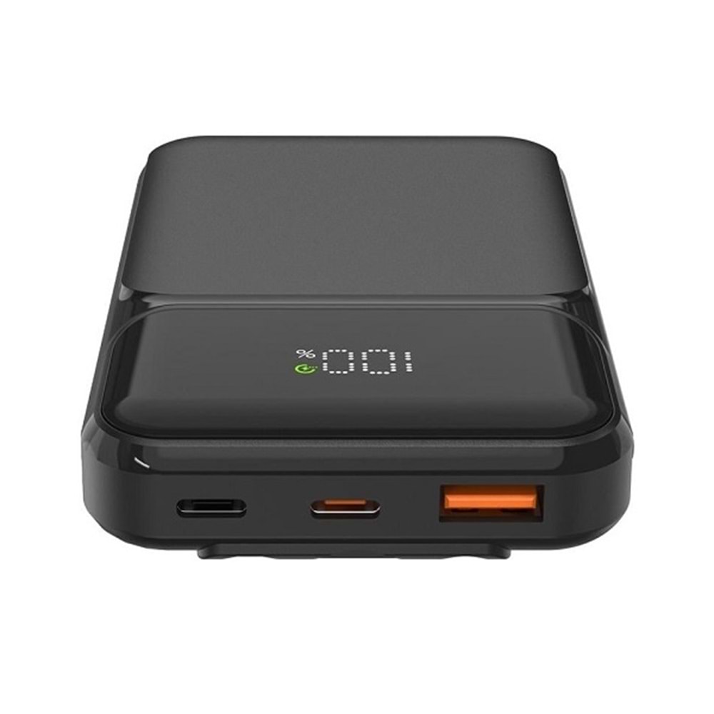 S-link P104 10000 mAh Dahili Kablolu Siyah LCD Powerbank