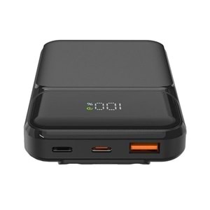 S-link P104 10000 mAh Dahili Kablolu Siyah LCD Powerbank