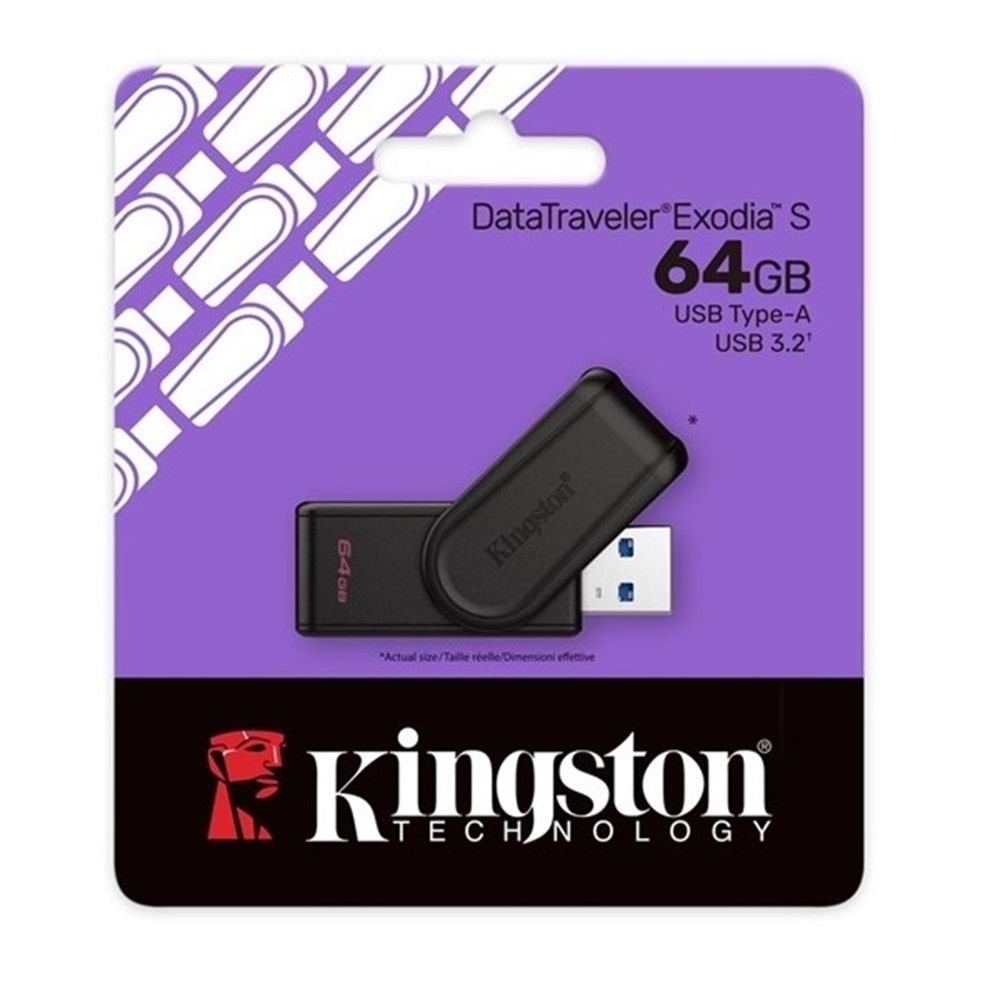 Kingston 64GB DTXS/64GB Exodia S Usb Bellek