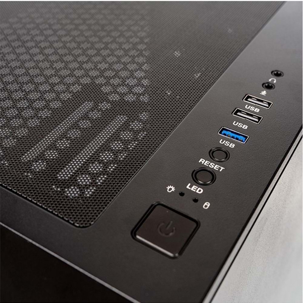 Frisby FC-9435G 750W 80+Bronze Siyah Dual-Ring RGB Fan Mid Tower ATX Kasa