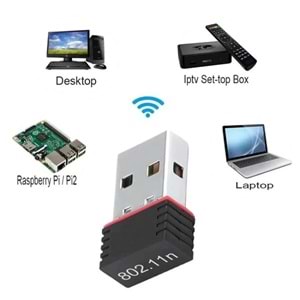300Mbps Usb 2.0 802.11n /G /B Wireless Mini Wifi Kablosuz Alıcı