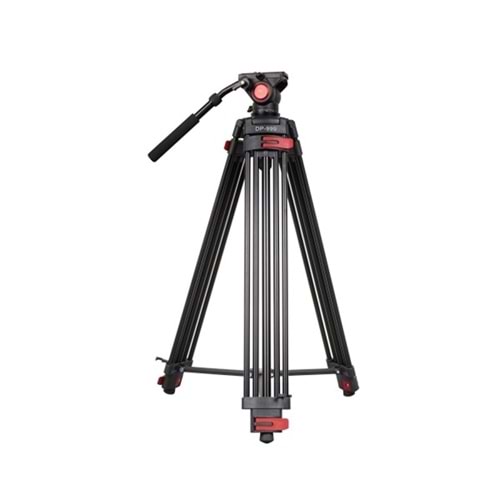 DP-999 Professional Video Kamera Tripod 194M Akışkan Hidrolik Kafa