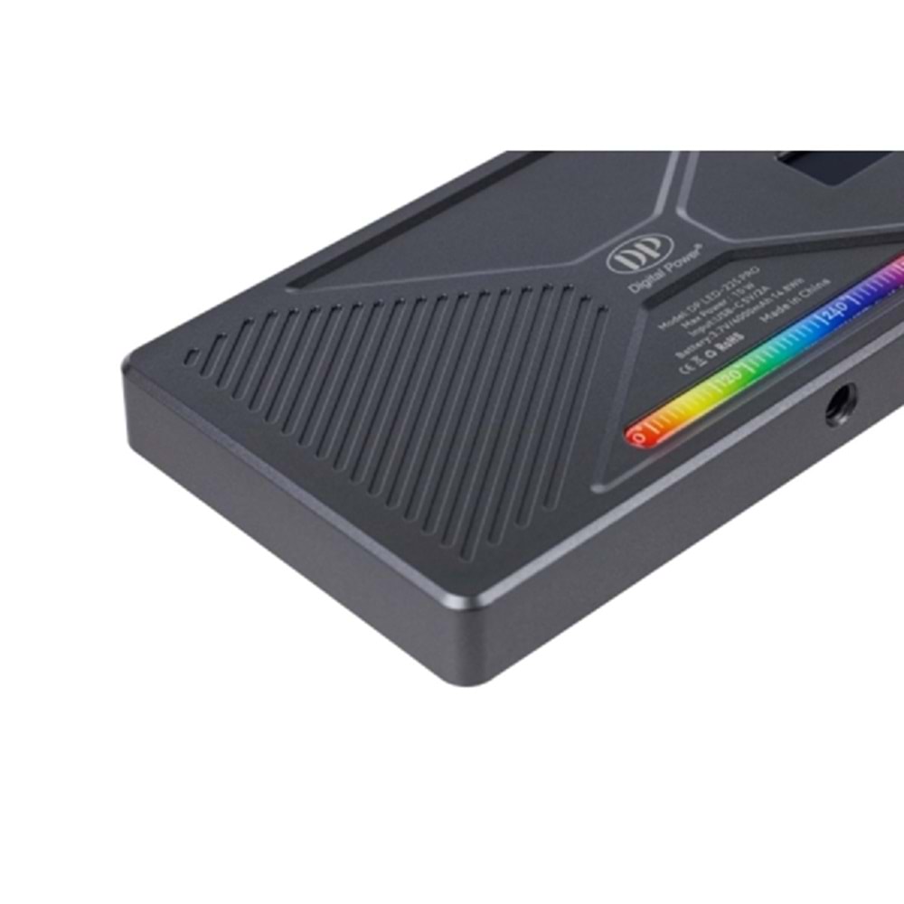 Dp LED 225 PRO 2500K-9900K Şarjlı ve App Kontrollü Rgb Led Işık