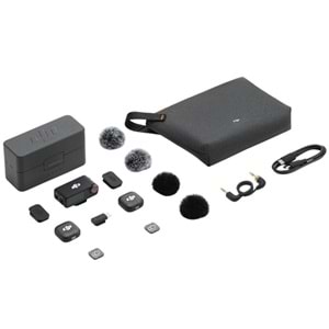 Dji Mic 3 (2 TX 1 RX) Mikrofon Siyah