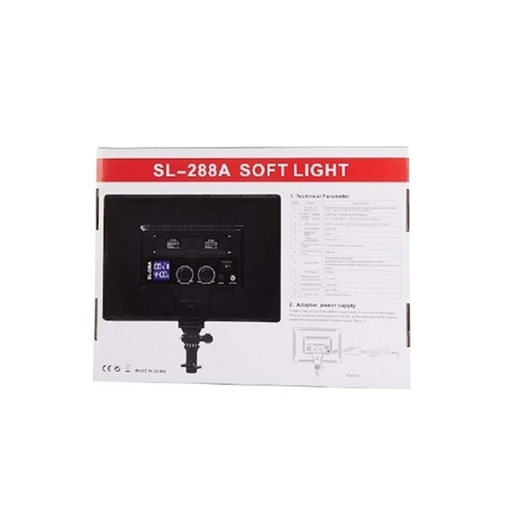 DP-288 Pro App Kontrollü Soft Işık Video Fotoğraf Softbox + 2m Stand
