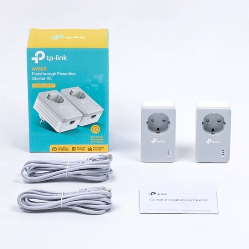 Tp-Link TL-PA4010P 500mbps Powerline Starter Kit