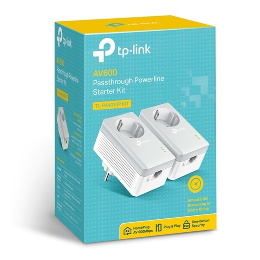 Tp-Link TL-PA4010P 500mbps Powerline Starter Kit