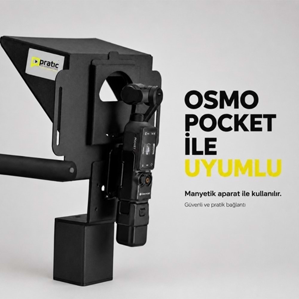 Pratic Teleprompter PRO Set (Kumanda Çanta Yerli Üretim Prompter)