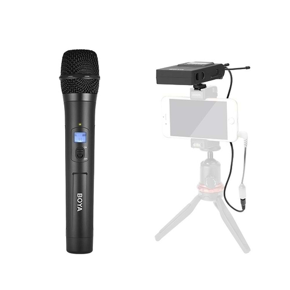 Boya BY-WM8 Pro Kit-3 Kablosuz El Mikrofonu Seti
