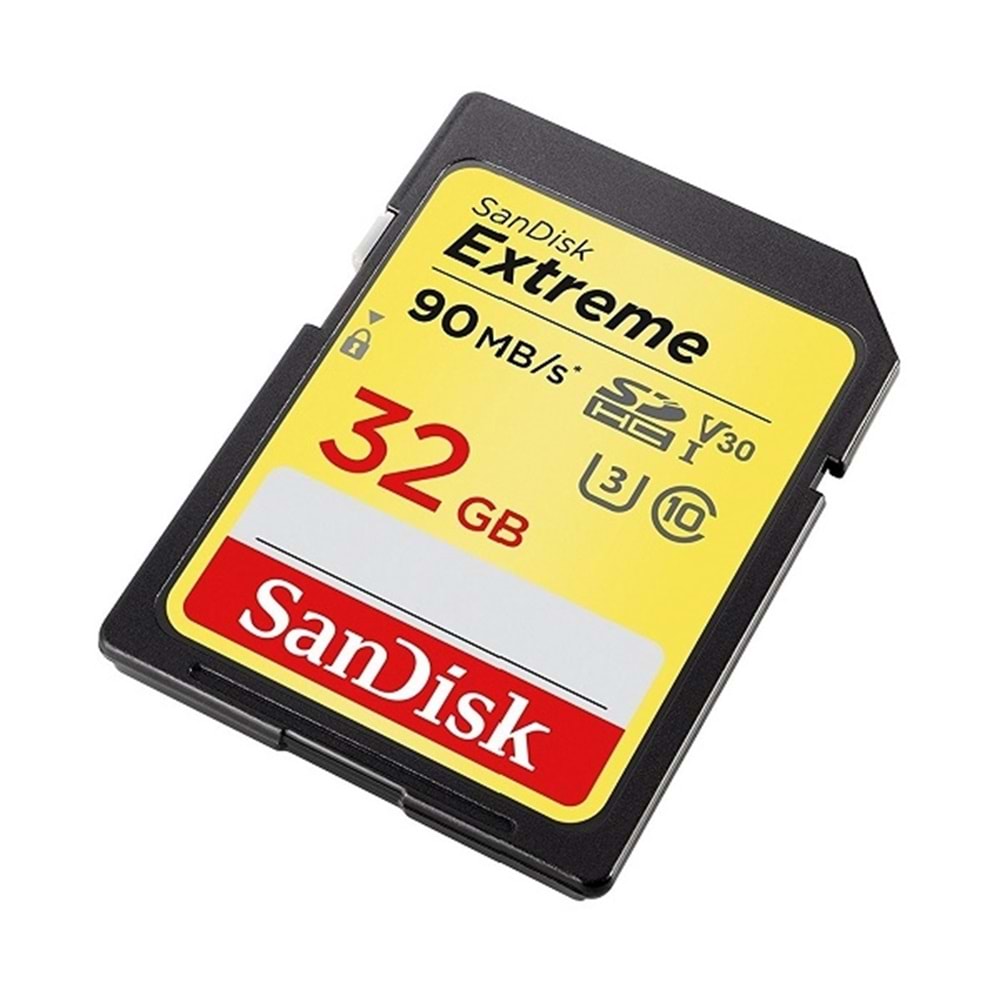 SanDisk 32GB Extreme SDHC 90MB/s V30 U3 C10 Sd Hafıza Kart HBV000005DA3U