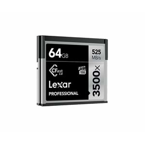 Lexar 64GB 525Mb/s 3500X CFast 2.0 Hafıza Kartı