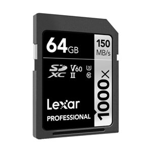 Lexar 64GB 1000x 150mb/Sn Pro 4K SD Hafıza Kartı