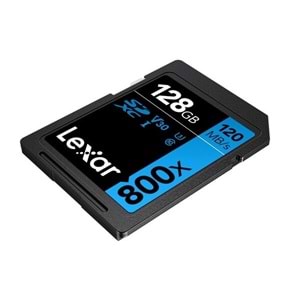 Lexar 128Gb 120Mb/s 800x C10 U3 V30 UHS-1 4K UHD SD Hafıza Kartı