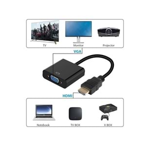 Codegen CDG-CNV31 HDMI Erkek VGA Dişi Çevirici Adaptör (Hdmi to Vga)