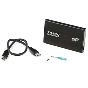 TX TXACE20 2.5 USB 3.0 Siyah Sata Harici HDD Kutusu