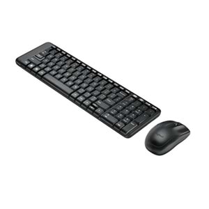 Logitech MK220 Q Türkçe Kablosuz Standart Siyah Klavye+ Mouse