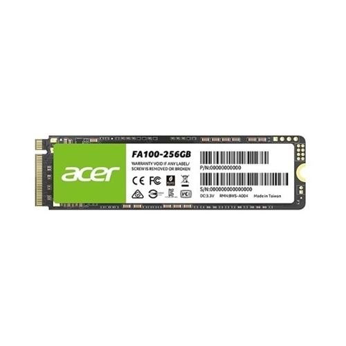 Acer FA100 PCIe NVMe 256GB M2 Ssd