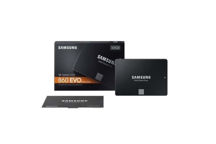 Samsung MZ-76E500BW 860 Evo 2.5 500Gb (550/520Mb/S) Sata (V-Nand) Ssd Disk (7Mm)