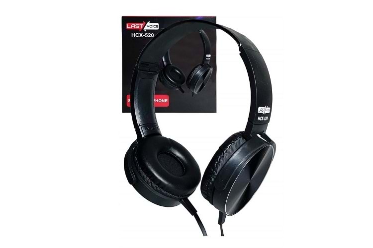Lastvoice HCX-520 BK Mikrofonlu Stereo Kulak Üstü Kulaklık